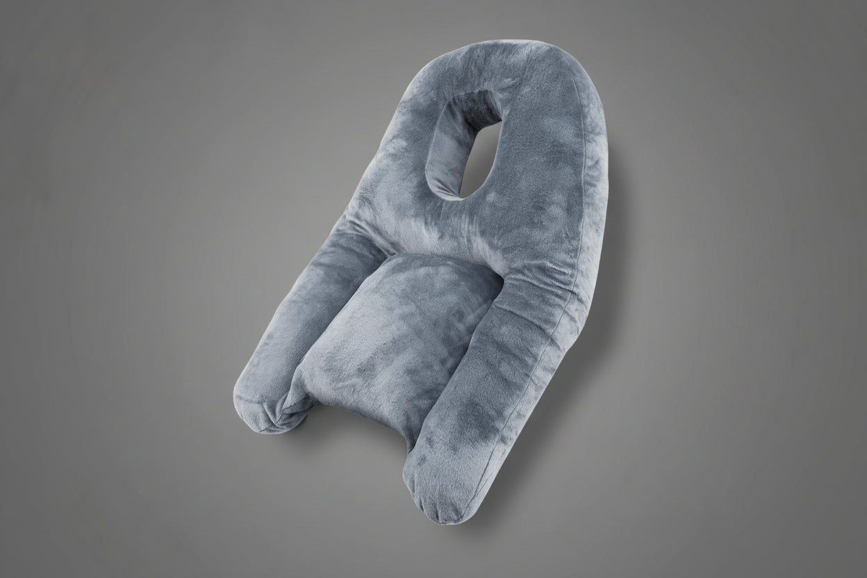 Breath-Easy Recovery Pillow: Full Face Cavity for Unobstructed Downward Sleep